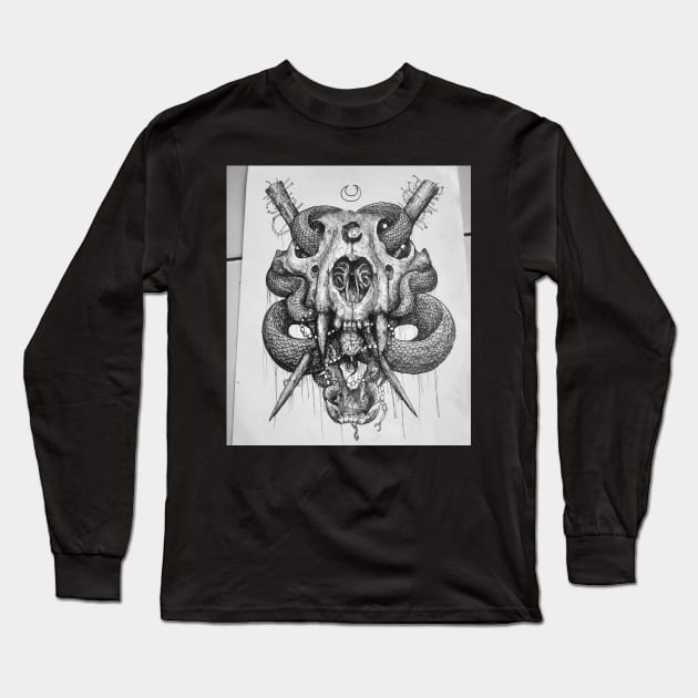 Ohknum Santarium Long Sleeve T-Shirt by Shadow Pen